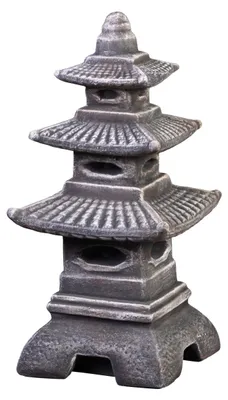Produktbild von Japanische Steintorlaterne in Pagodenform, Höhe 46 cm