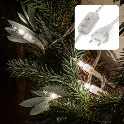 Produktbild von Lichterkette transparent Schalter Deko Glühdraht warmweiß 10 Birnen Indoor Party