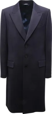 Produktbild von N2284 Dolce & Gabbana Mann Wollmischung Mantel Blau
