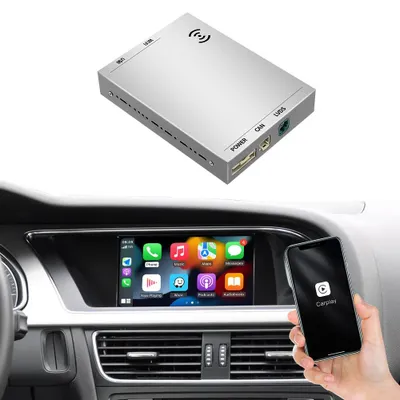 Produktbild von AUTOABC CarPlay Android Auto Interface Audi A4 B8/A5 8T/Q5 8R 2008–2016 Ohne MMI – – Plug & Play Decoderbox im OEM Look