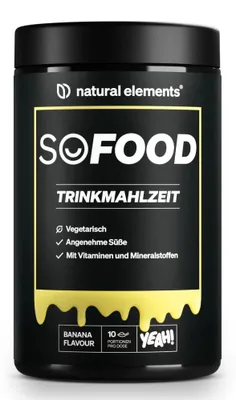 Produktbild von So Food Trinkmahlzeit - 900 g Pulver_für 10 Tage / Banana