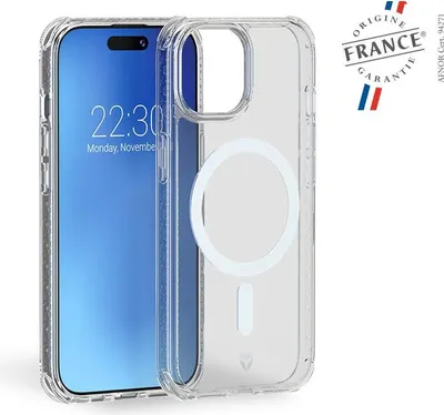 Immagine prodotto di Force Case, custodia AIR rinforzata compatibile con MagSafe per Apple iPhone 15, trasparente