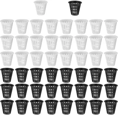 Produktbild von Hydroponische Netpotten aus Kunststoff - 50 Stück - Ideal für Hydroponik-Anlagen