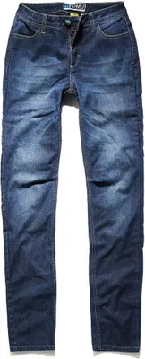 Produktbild von PMJ Rider Damen Motorradjeans, blau, 28