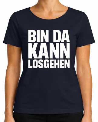 Productafbeelding van , carnaval, feest, bierkelder-spreuk, dames T-shirt, marineblauw, maat S
