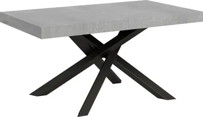 Produktbild von Ausziehbarer Tisch 90x160/264 cm Volantis Cemento Anthrazit Gestell