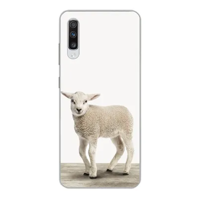 Produktbild von MuchoWow® Handyhülle Schutzhülle Hülle für Samsung Galaxy A70 Lamm - Schaf - Tiere - Kinder - Mädchen - Jungen Silikon Softcase Handy Hülle - Schutzhaube