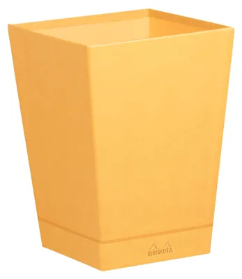Image de RHODIA Corbeille à papier en similicuir orange