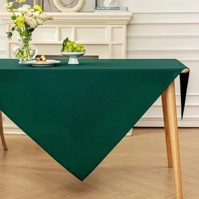 Image de Nappe en polyester, 100 x 100 cm, grande taille, hydrofuge, motif lotus, pour la maison, les mariages, les fêtes