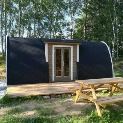 Productafbeelding van Kampeerhut, kampeerhuis, recreatiehuis, schuilhut, houten hut, houten huis