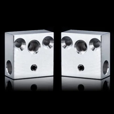 Heizblock-Set, 2 Stück, Aluminium, mit Silikon-Socken, für Ender 3/CR10