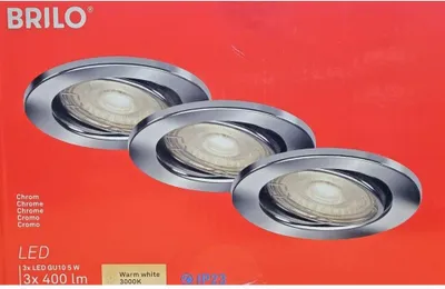 Produktbild von Briloner LED Einbauleuchten alu 3er-Set 3xGU10/5W (7220-039)