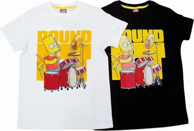 Produktbild von 83463 Disney The Simpsons T-Shirt Junge Weiß Gr. 128, cooles Kinder-Shirt mit Kultmotiv