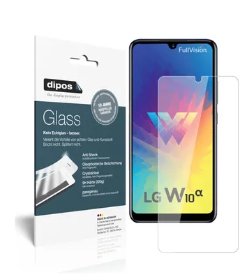 Produktbild von 2x Schutzfolie für LG W10 Alpha - Anti-Shock 9H Folie dipos Glass Kunststoffglas