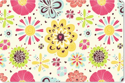 Produktbild von MuchoWow® Mauspad Mousepad Herz - Blumen - Muster 27x18 cm - Mousepads - Maus Mat - Pad - Mausunterlage - Büroartikel - Desk Matten