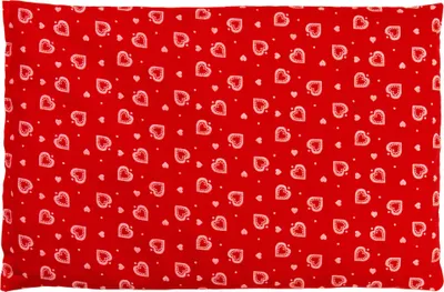 Produktbild von Dinkelkissen 30 x 20 cm, Herzen-rot - Als Wärmekissen & Kältekissen - Dinkel Körnerkissen für Mikrowelle und Backofen - 30x20cm