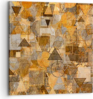 Produktbild von Bild auf Leinwand - Leinwandbild - Abstraktion modern - 70x70cm - Wand Bild - Wanddeko - Wandbilder - Leinwanddruck - Bilder - Kunstdruck - Wanddekoration - Leinwand bilder - Wandkunst - AC70x70-4021