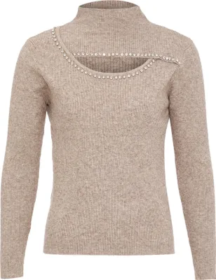 Produktbild von nolie damen strickpullover - taupe, XS/S