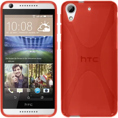 Produktbild von PhoneNatic Case kompatibel mit HTC Desire 626 - rot Silikon Hülle X-Style Cover