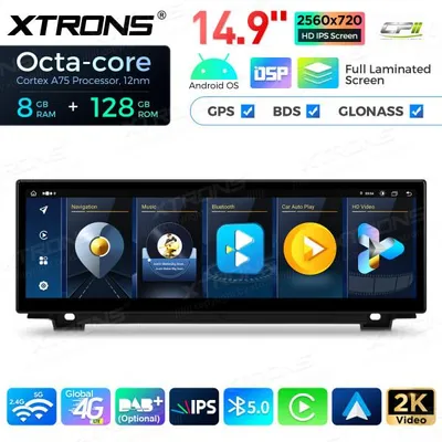 Produktbild von Xtrons 14,9 Zoll Android Autoradio Multimedia Player für BMW 5er F10 F11 CIC 2K
