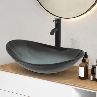 HOROW Lavandino Bagno Piccolo Con Bordo Sottile, Mini Lavabo Sospeso Per Ospiti Ceramica - Foto 9