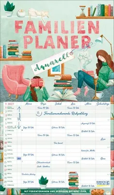 Produktbild von Familienplaner Aquarell 2027