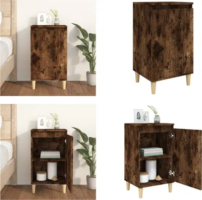 Obrázok produktu pre vidaXL Nočný stolík údený dub 40x35x70 cm materiál na báze dreva - Nočný stolík - Nočné stolíky - Šatníková skriňa - Nočná skrinka