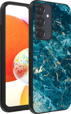 Obrázek produktu pro Smartphonica Pouzdro na telefon pro Samsung Galaxy A14 s mramorovým potiskem - Zadní kryt z TPU s mramorovým designem - Blue
