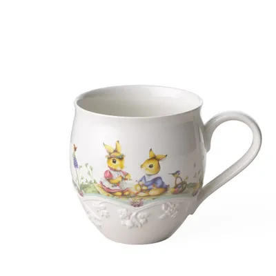 Produktbild von Villeroy & Boch Spring Fantasy Becher mit Henkel Blumenwiese 0,5l Set6