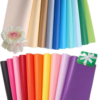 Imagen del producto de Papel de seda de colores, 100 hojas, 50x70 cm, para embalaje de regalos
