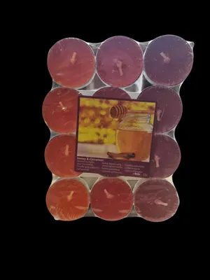 Produktbild von Duftteelichter 12 Stk, 3 Sorten Rot : HOENY & CINNNAMON