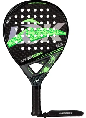 Image de Raquette de padel Lok Carbon Flow Gen2 2025, verte, 360-375 g, verte, 360-375 g
