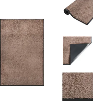 Zdjęcie produktu dla vidaXL Wycieraczka brązowa 80x120 cm - Wycieraczki