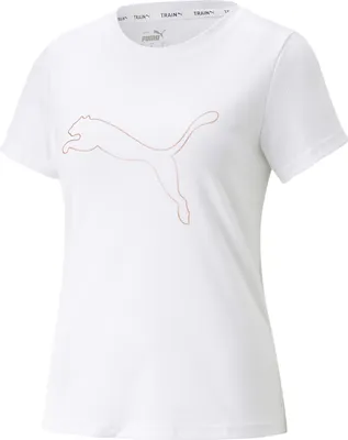 Imagen del producto de Camiseta para mujer PUMA Concept, talla 52, color blanco/rosa dorado