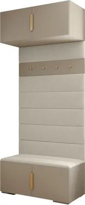 Produktbild von MEBLE KRYSPOL Inova 1 Flurmöbel-Set, 236,7x100x47cm - Kaschmir, Gold, Manila 02
