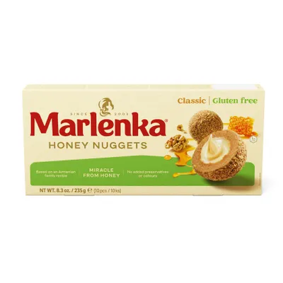 Produktbild von MARLENKA® Glutenfreie Honigkugeln - Gebäckkugeln mit Honig - 10 Bälle, 1 x 235g