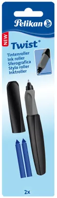 Produktbild von Pelikan Twist Tintenroller Black schwarz/grau