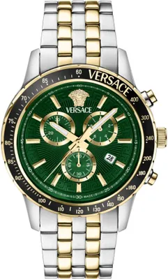 Produktbild von Versace VEZCA0524 Sport Chrono schwarz grün silber gold Edelstahl Herren Uhr NEU