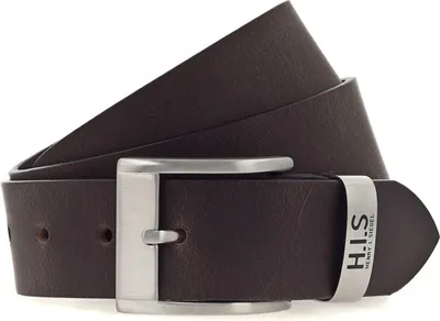 Produktbild von H.I.S Leder Gürtel 40mm Leather Belt W110 Dark Brown braun