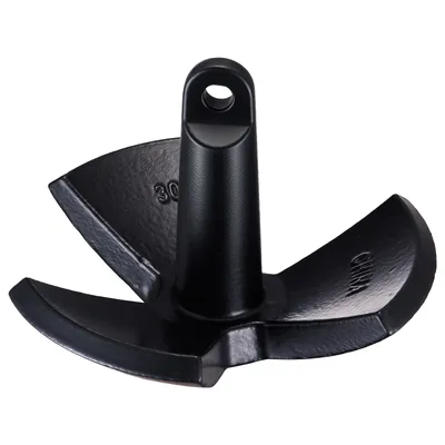 Immagine prodotto di Ancora fluviale VEVOR Ancora da barca in ghisa con rivestimento in vinile nero da 13,6 kg, ancora a fungo di qualità marina per imbarcazioni fino a 9,14 m, impressionante forza di tenuta in fiumi e laghi con fondali fangosi