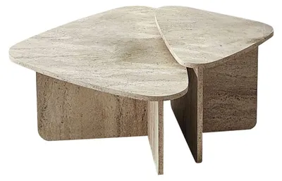 Image de CALICOSY - Lot de 2 tables basses formes triangles aux bords arrondis L90/L60 cm - BALLARE