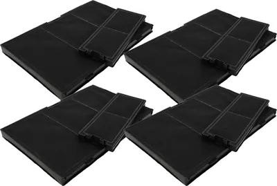 Produktbild von vhbw 8x Filter kompatibel mit Bosch JD69LF60, JD68LF60, JD66LF60, DWZ97JM60/01, DWZ97JM60 Dunstabzugshauben - 8x Aktivkohlefilter Schwarz