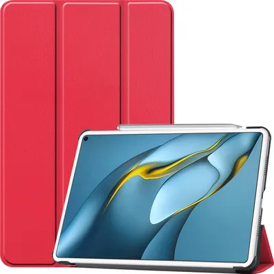 Obrázok produktu pre Puzdro pre Huawei MatePad Pro MRR-W29 2021 10,8" Ochranný kryt s funkciou stojana a funkciou automatického spánku/prebudenia červený
