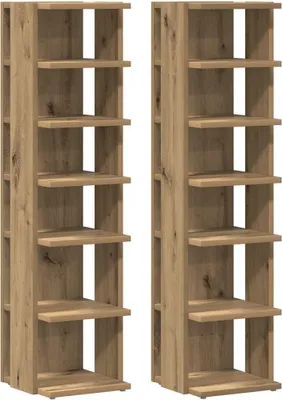 Obrázok produktu pre vidaXL Skrinky na topánky 2 ks. Artisan dub 28x27x102 cm Materiál na báze dreva