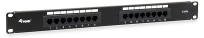 Obrázek produktu pro Equip 16portový nestíněný patch panel Cat.5e, černý