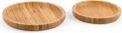 Produktbild von H&h Set mit 2 runden Bambustellern