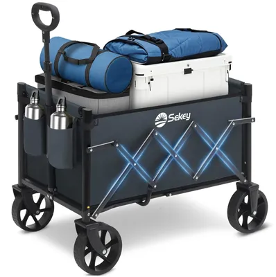 Image de Elzusha - Mini chariot pliable avec poignée réglable
