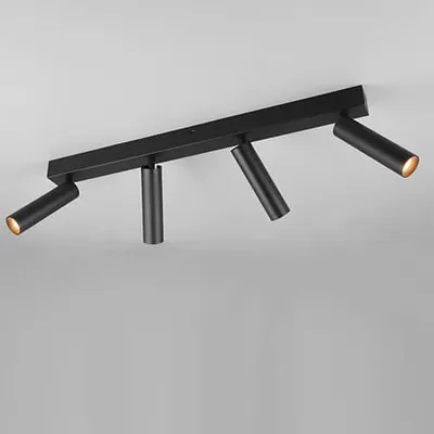 Image de TRIO-Leuchten Spot de plafond AMBALA 4-flamme LHT 65x17.50x13 cm noir Projecteur