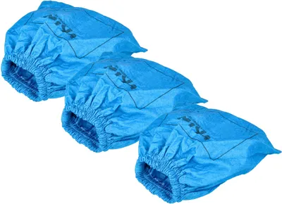 Produktbild von vhbw 3x Textilfilter kompatibel mit Aqua Vac 8103 B, 8202 B, 7423, 760, 7413 B, 8203 B Staubsauger, Nass-/Trockensauger - Stoffbeutel, Abwaschbar Blau