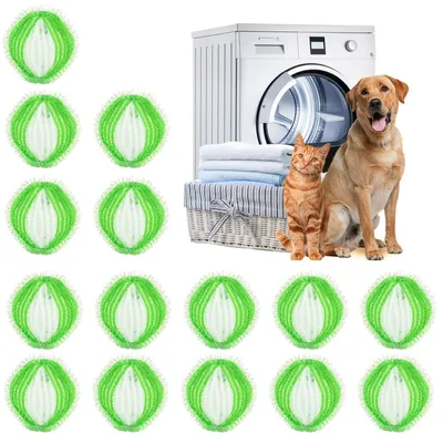 Imagen del producto de Removedor de pelo de mascotas, 15 unidades, reutilizable, para lavadora